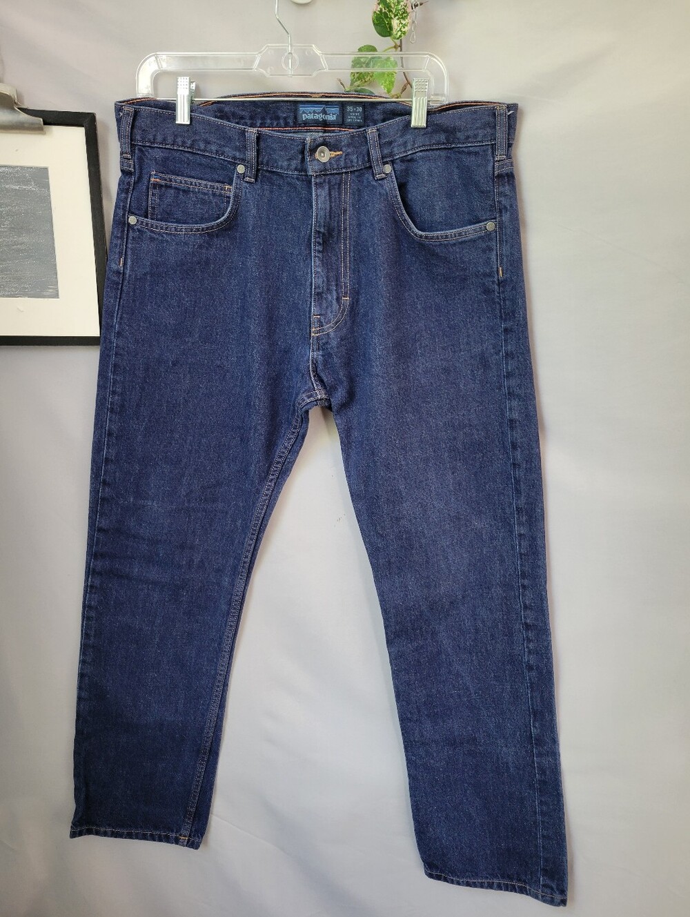 Patagonia Straight Fit Denim Jeans Blue 35x 30
